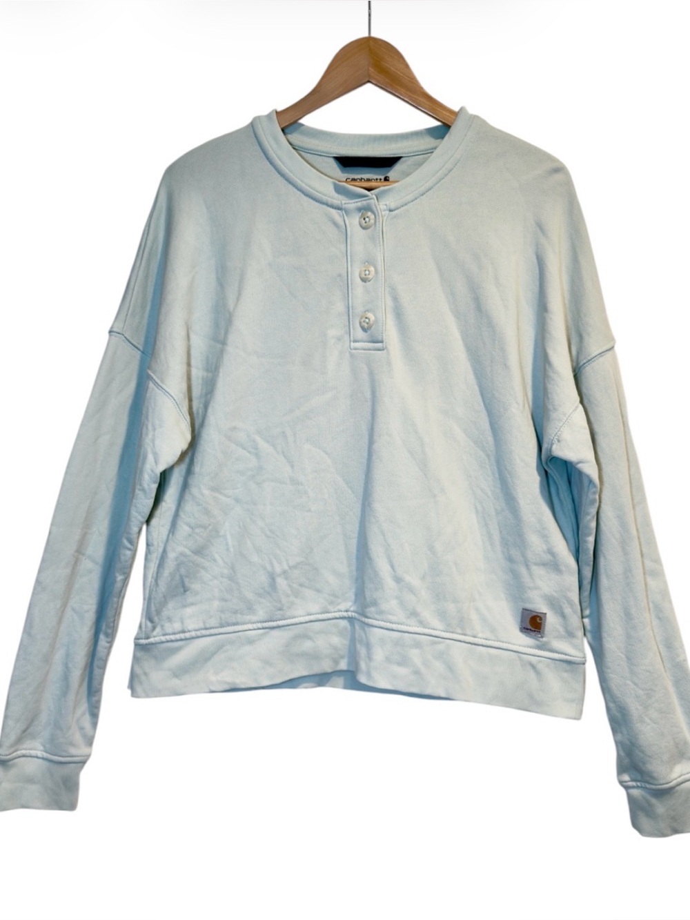 Carhartt French Terry Henley Sweatshirt Medium